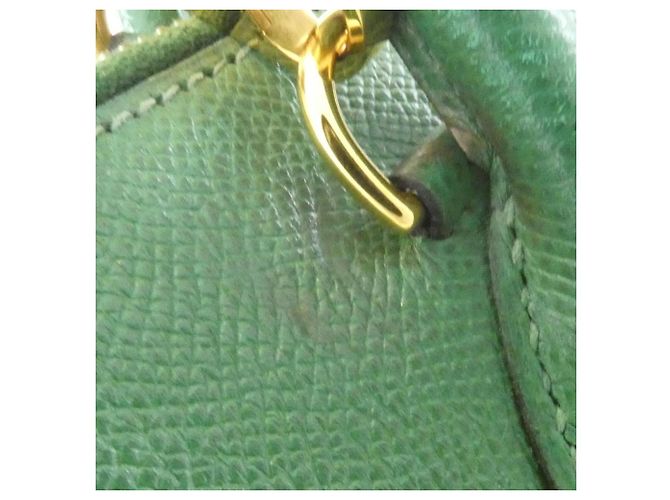 Hermès Borsa a mano Hermes Bolide 35cm in Verde - vista 5