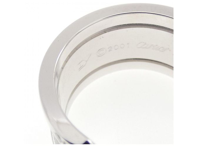 Anello Cartier C2 Large in oro bianco - vista 4
