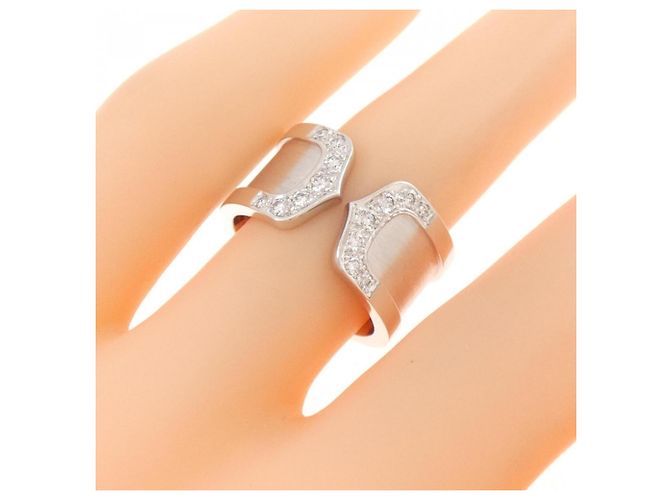 Anello Cartier C2 Large in oro bianco - vista 5