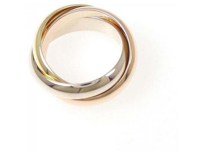 Anello Cartier Trinity in oro rosa bianco e giallo 18K - vista 2