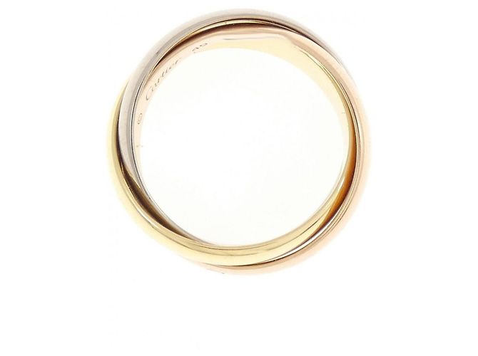 Anello Cartier Trinity in oro rosa bianco e giallo 18K - vista 2