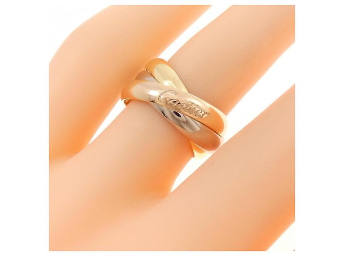 Anello Cartier Trinity in oro rosa bianco e giallo 18K - vista 5