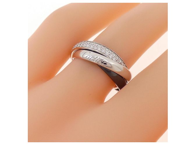 Anello Cartier Trinity Black & White Small - vista 4