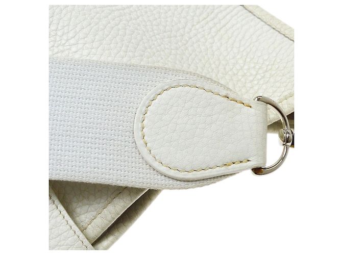 Hermès Borsa Hermes Evelyne Gen I Clemence PM Bianco - vista 7