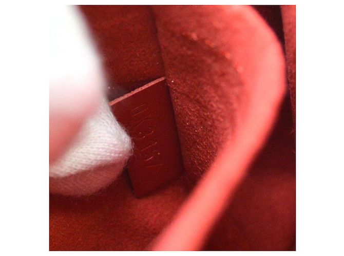 Bolso Tote Louis Vuitton Neverfull Epi Leather MM Roja - vista 5