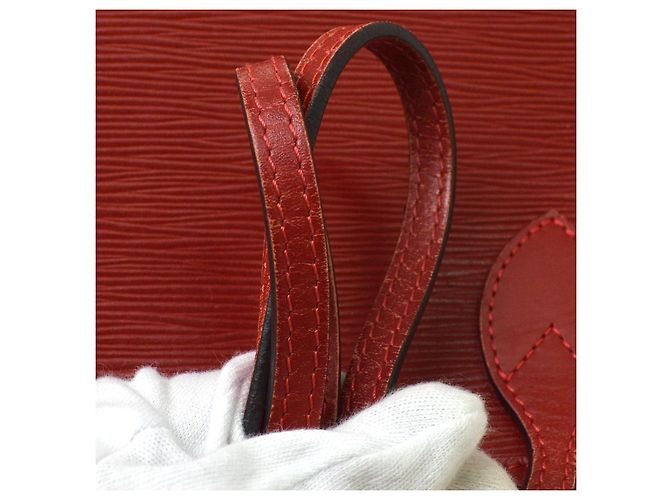 Bolso Tote Louis Vuitton Neverfull Epi Leather MM Roja - vista 6