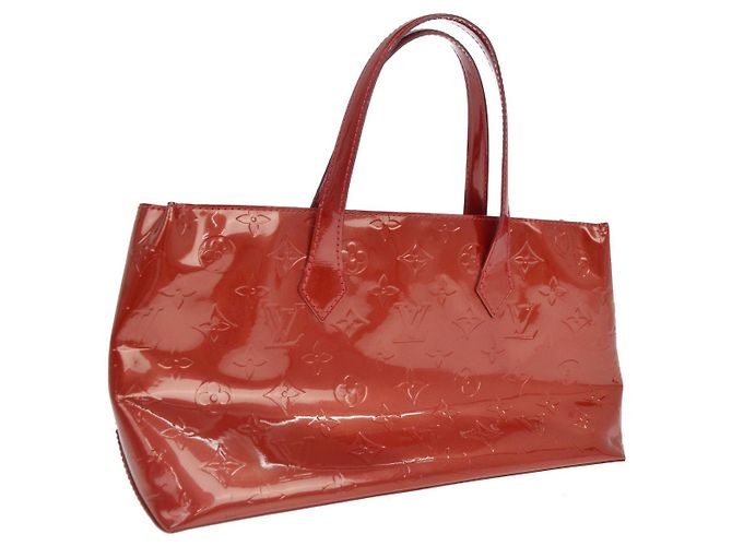 Louis Vuitton Wilshire Monogram Vernis PM Rosso - vista 2