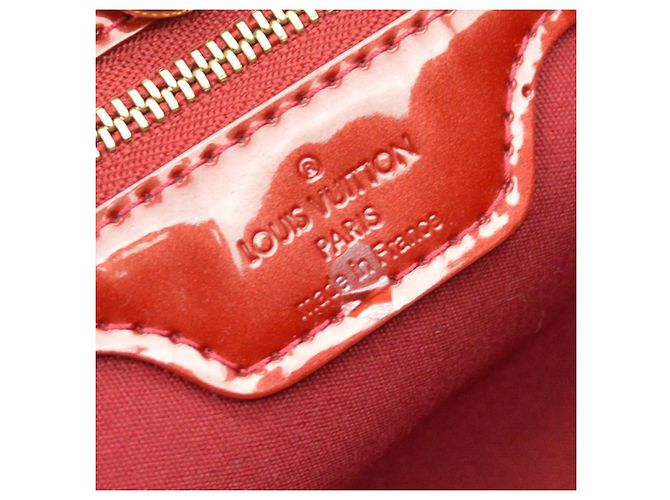 Louis Vuitton Wilshire Monogram Vernis PM Rosso - vista 4