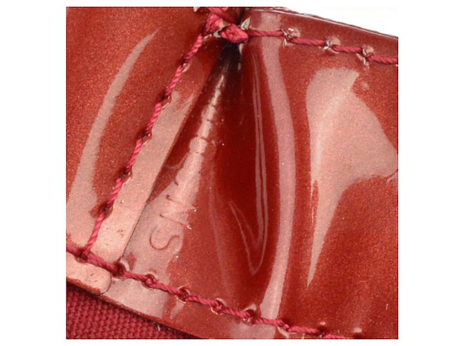 Louis Vuitton Wilshire Monogram Vernis PM Rosso - vista 5