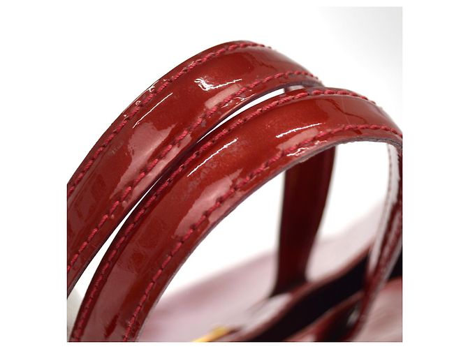 Louis Vuitton Wilshire Monogram Vernis PM Rosso - vista 6