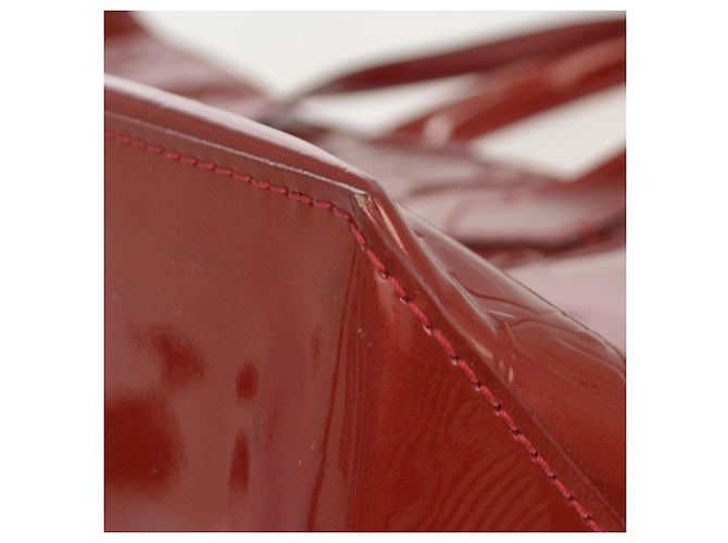 Louis Vuitton Wilshire Monogram Vernis PM Rosso - vista 7