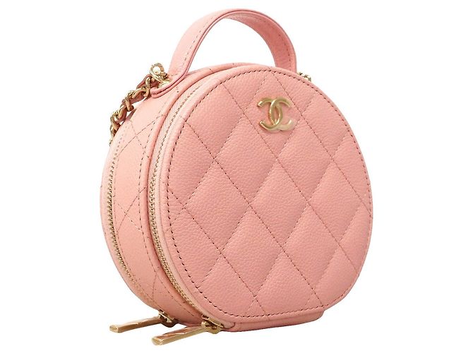 Borsa a tracolla con catena Chanel Matelassé Rosa - vista 2