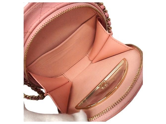 Borsa a tracolla con catena Chanel Matelassé Rosa - vista 4