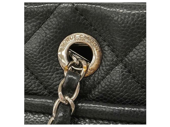 Saco Tote Chanel em couro de bezerro grão preto - vista 10
