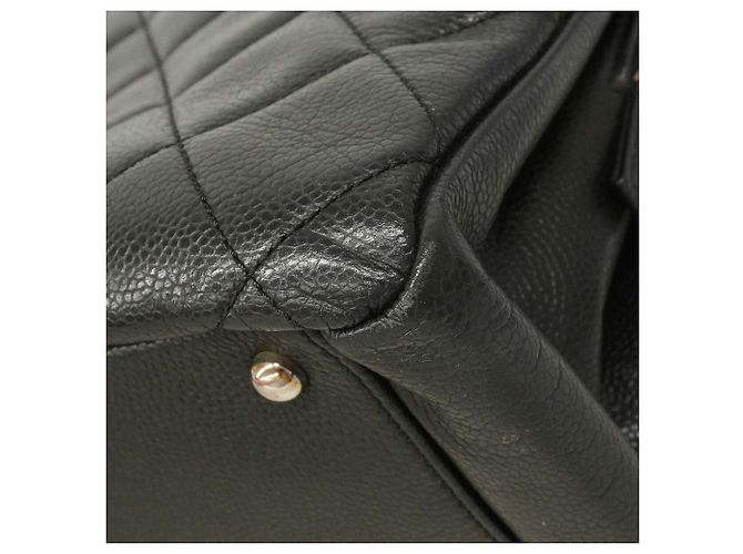 Saco Tote Chanel em couro de bezerro grão preto - vista 6