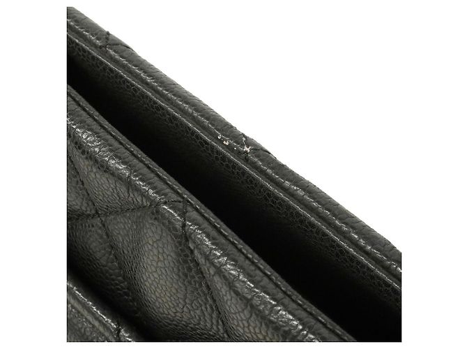 Saco Tote Chanel em couro de bezerro grão preto - vista 8
