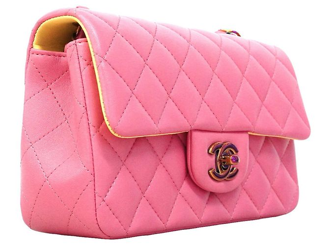 Borsa a tracolla Chanel Matelassé Rosa - vista 2