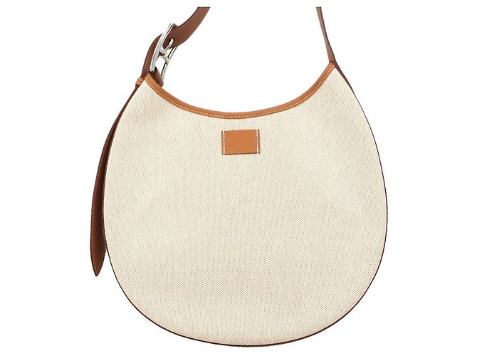 Hermès Borsa a tracolla Hermes Arson Toile H D'oro - vista 10
