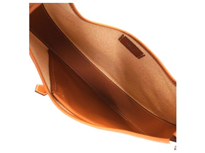 Hermès Borsa a tracolla Hermes Arson Toile H D'oro - vista 4