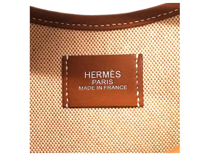 Hermès Borsa a tracolla Hermes Arson Toile H D'oro - vista 5