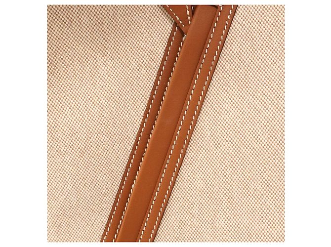Hermès Borsa a tracolla Hermes Arson Toile H D'oro - vista 9