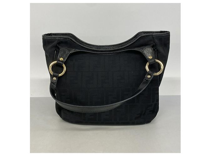 Fendi Zucca Nylon Canvas Tote Bag in Schwarz - Ansicht 11
