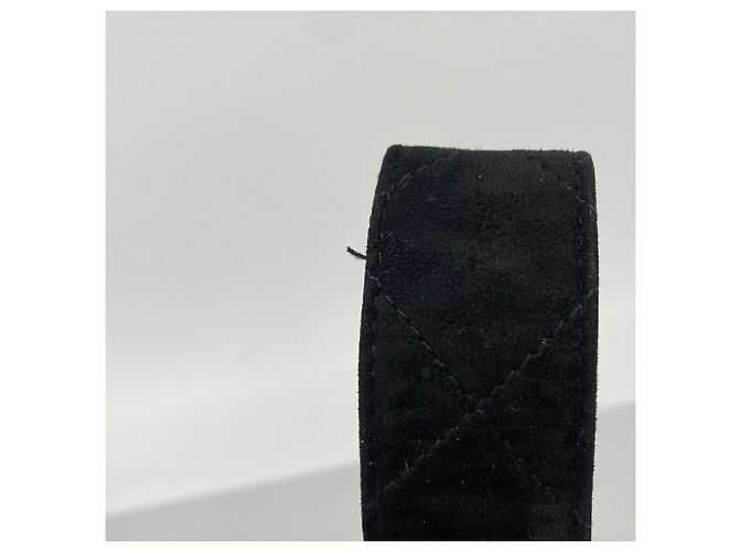 Borsa a tracolla Chanel Matelassé in camoscio Nero - vista 8