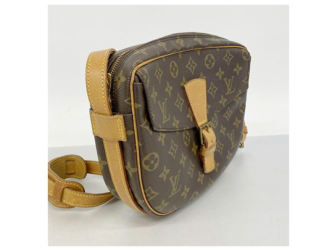 Borsa a tracolla Louis Vuitton Monogram Jeune Fille GM Marrone - vista 2