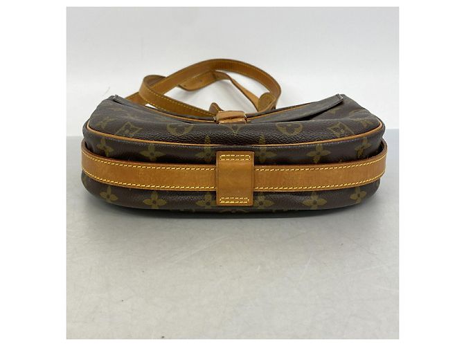 Borsa a tracolla Louis Vuitton Monogram Jeune Fille GM Marrone - vista 3