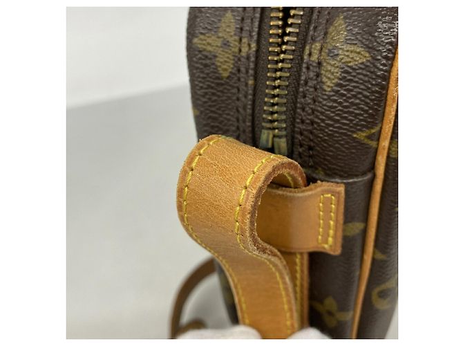 Borsa a tracolla Louis Vuitton Monogram Jeune Fille GM Marrone - vista 8