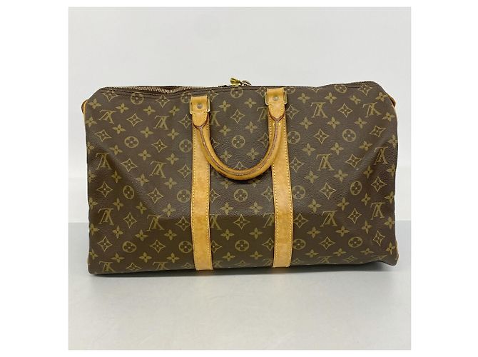 Borsa Boston Louis Vuitton Monogram Keepall 45 Marrone - vista 12
