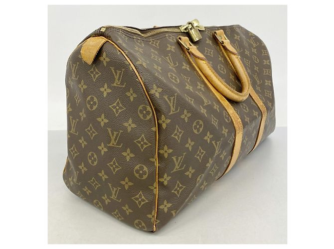 Borsa Boston Louis Vuitton Monogram Keepall 45 Marrone - vista 2