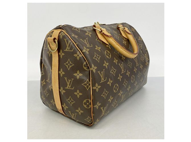 Borsa Louis Vuitton Monogram Speedy Bandoulière 30 Marrone - vista 2