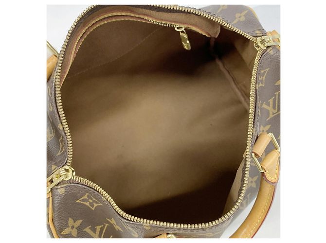 Borsa Louis Vuitton Monogram Speedy Bandoulière 30 Marrone - vista 4