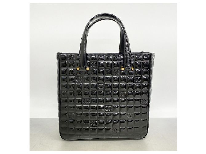 Chanel Shopper-Bag aus schwarzem Lackleder - Ansicht 10