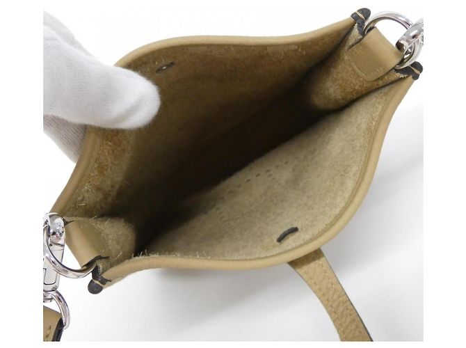 Hermès Borsa a tracolla Hermes Evelyne Amazon Beige - vista 6
