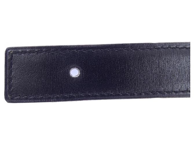 Hermès Cinturón reversible Hermes 24mm Castaño Negro - vista 2