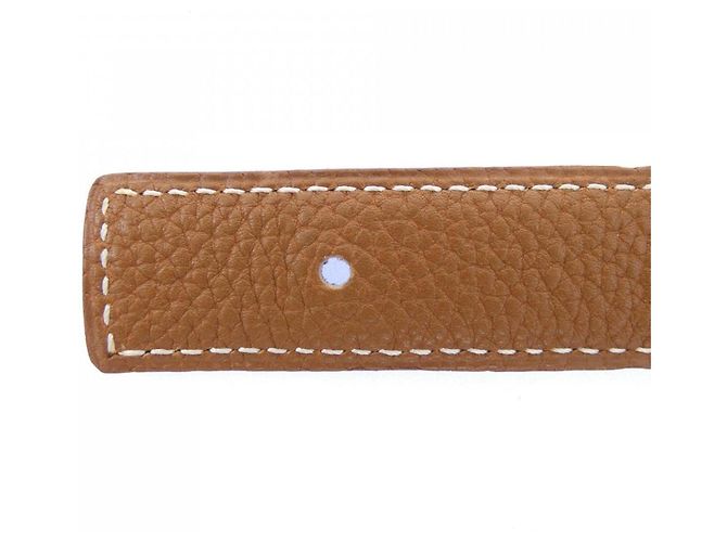 Hermès Cinturón reversible Hermes 24mm Castaño Negro - vista 3