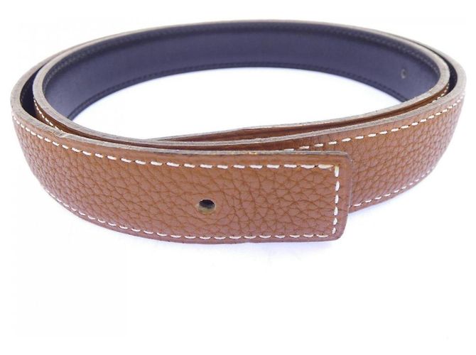 Hermès Cinturón reversible Hermes 24mm Castaño Negro - vista 5