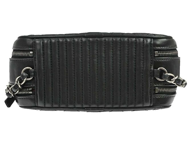 Chanel Coco Boy Camera Quilted Leather Small Negro - vista 7