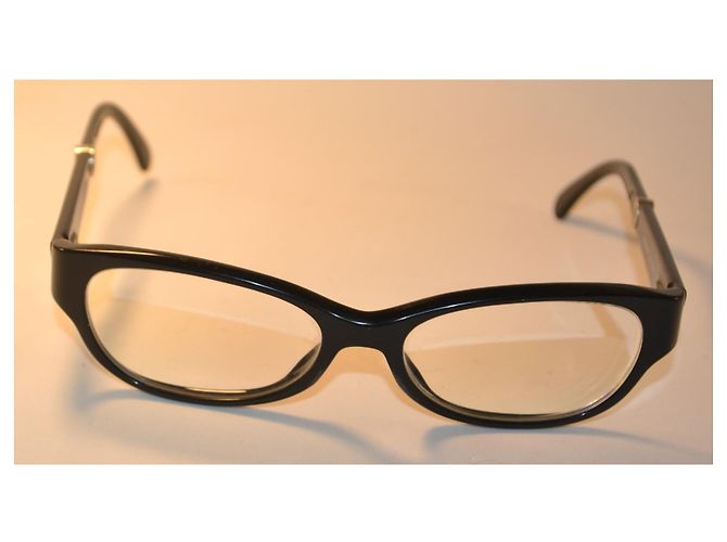 Chanel Brille aus schwarzem Acetat - Ansicht 2