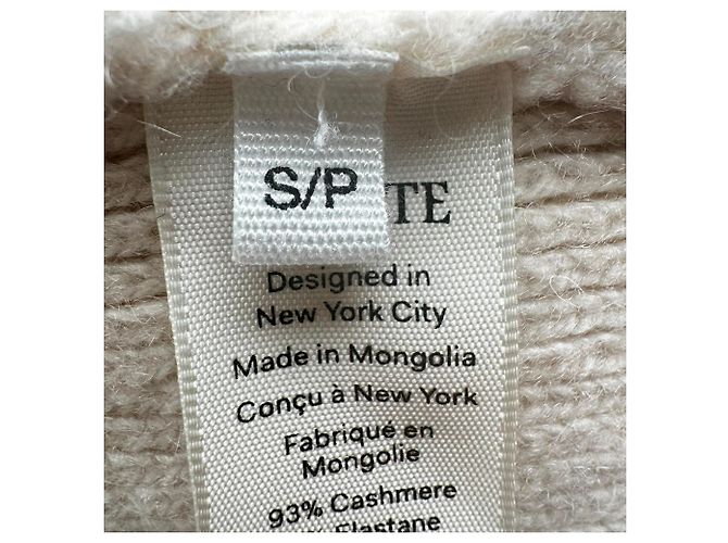 Giacca in maglia a trecce Khaite in cashmere beige - vista 5