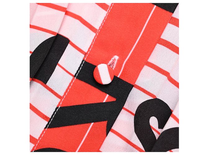 MSGM Midirock mit Allover-Logo-Print aus multicolorigem Polyester Mehrfarben - Ansicht 7