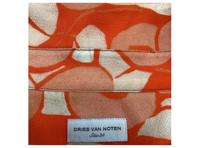 Dries Van Noten kurzärmelige Bluse mit Blumenprint aus multicoloured Polyester Mehrfarben - Ansicht 7