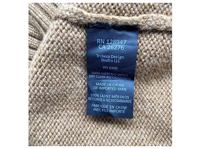 Nili Lotan Strickpullover mit Rundhalsausschnitt aus brauner Merinowolle - Ansicht 5
