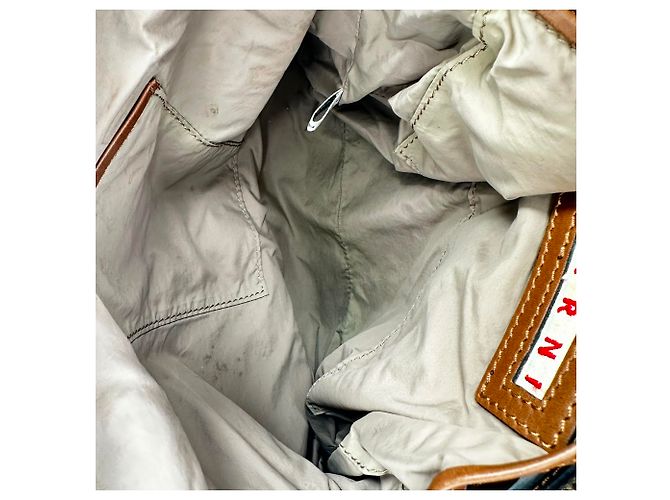 Clutch da sera vintage Marni in pelle oro metallizzato D'oro Metallico - vista 19