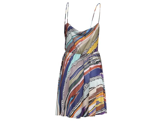 Missoni bedrucktes Kleid aus multicolorigem Polyester Mehrfarben - Ansicht 4