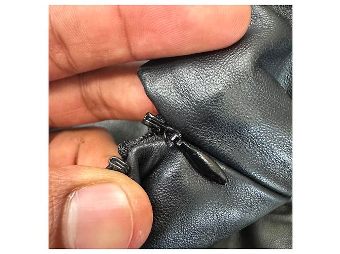 Saia A-Line T. Mini Alexander Wang em couro de cordeiro preto - vista 7