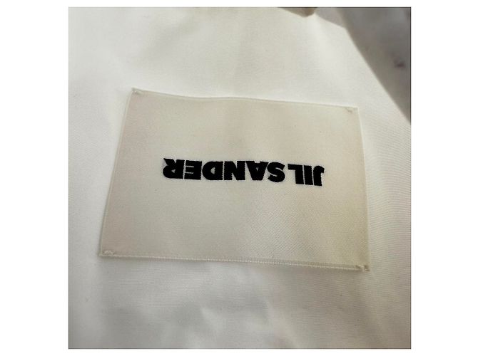 Blusa sin mangas con cuello Jil Sander en algodón blanco - vista 5