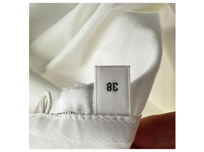 Blusa sin mangas con cuello Jil Sander en algodón blanco - vista 6